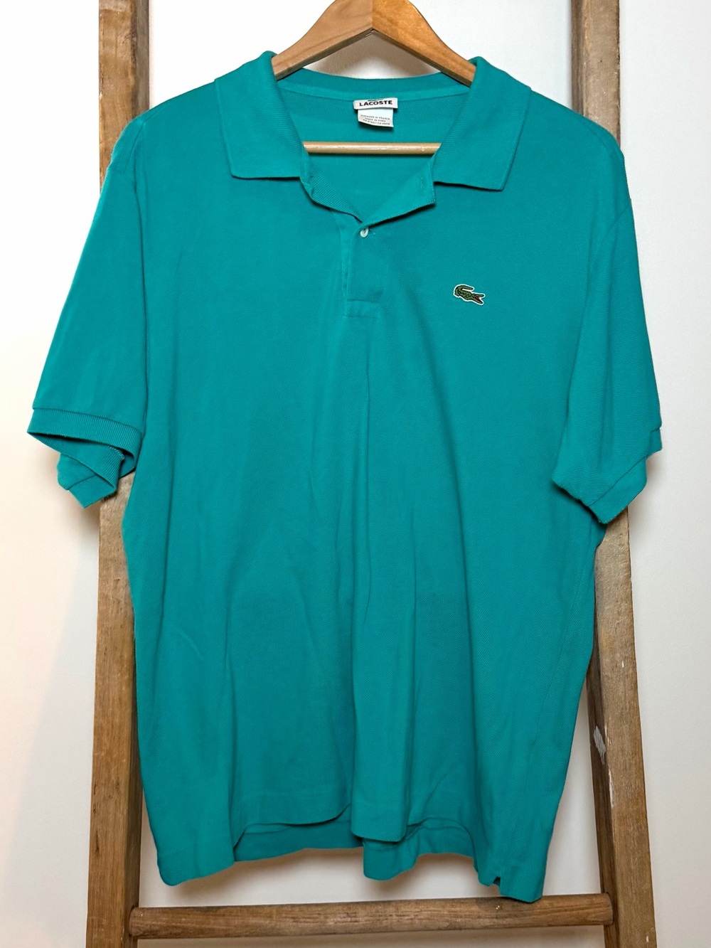 Lacoste Men's Teal-Green Polo Shirt